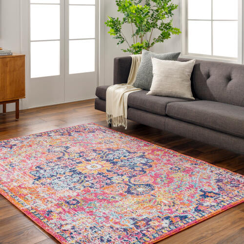 Livabliss Harput Machinaal Geweven Vloerkleed — Multi / Oranje | HAP-1062