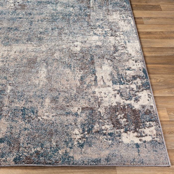 Ankara Machinaal Geweven Vloerkleed — Beige / Blauwgroen | AKR-2307