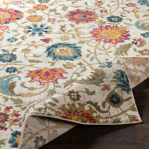 Livabliss Harput Machine Woven Rug — Multi / Ivory Floral | HAP-1074