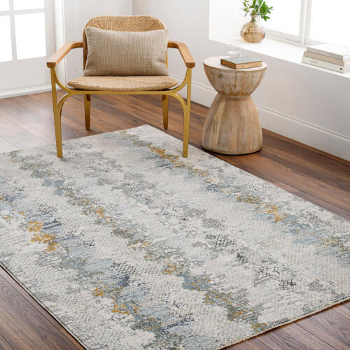 Livabliss Dresden Machine Woven Rug — Mist / Blue | DRE-2303