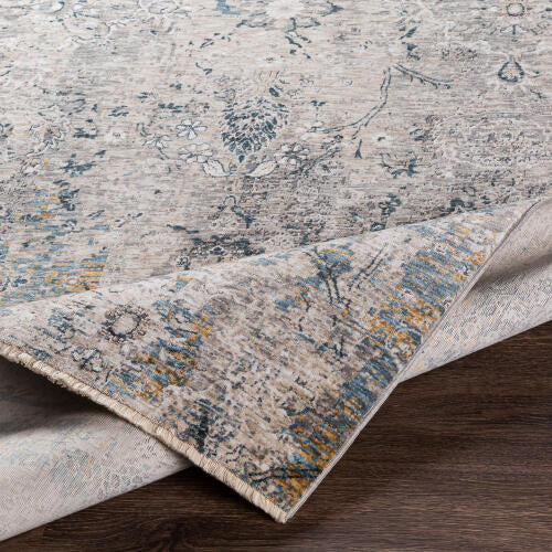 Livabliss Cardiff machinaal geweven vloerkleed — Blauw / Grijs / Ivoor | CDF-2300 - construction
