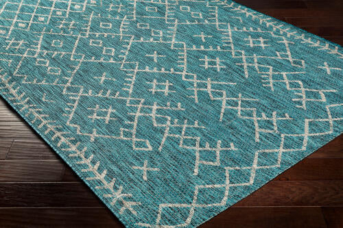 Livabliss Eagean Machinaal Geweven Vloerkleed — Talingblauw / Ivoor | EAG-2330