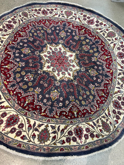 6’6" x 6’10" Ziegler Hand Knotted Round 100% Wool Area rug