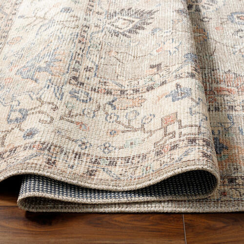 Davina Machine Woven Rug — Gray / Beige | BOCC-2302