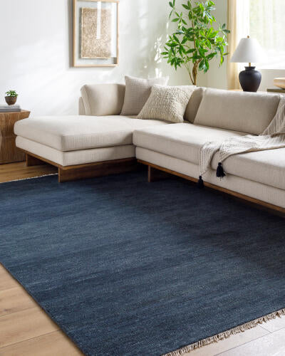 Epic handgemaakt wollen vloerkleed — Marineblauw | EPI-2311 - colour & pattern