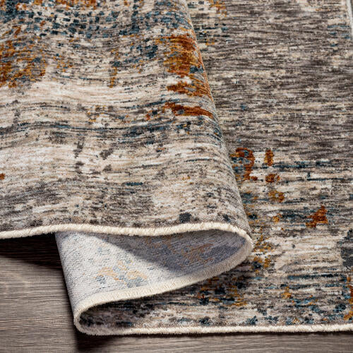 Livabliss Cardiff machinaal geweven vloerkleed — Blauw / Multi | CDF-2305 - construction