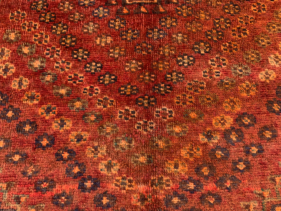 221 x 155 cm handgeknoopt Perzisch wollen tapijt - Vervaagd roestkleurig tribaal medaillonmotief - KBHM-1013