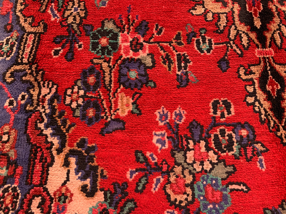 Handgemaakt Perzisch wollen karpet 213x305 - Rood, blauw & ivoor traditioneel Perzisch tapijt met medaillon - Exacte afmeting 315 cm x 216 cm - KBHM-1032