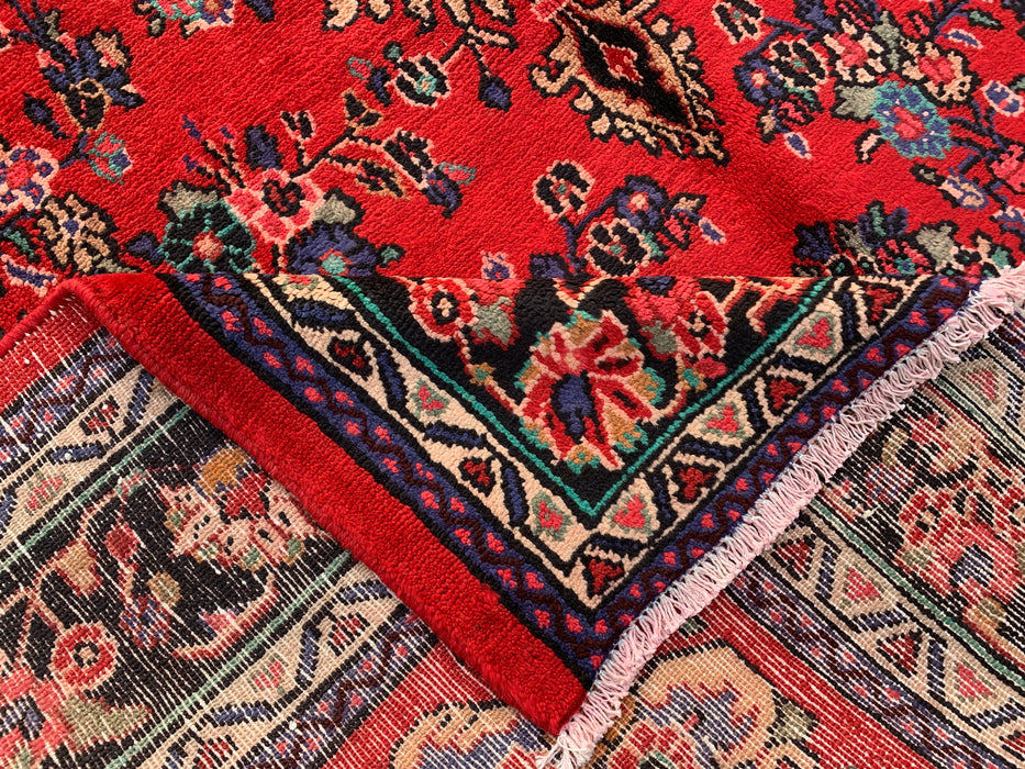Handgemaakt Perzisch wollen karpet 213x305 - Rood, blauw & ivoor traditioneel Perzisch tapijt met medaillon - Exacte afmeting 315 cm x 216 cm - KBHM-1032