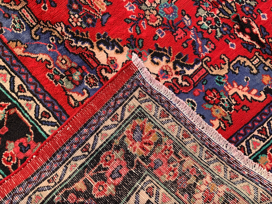 Handgemaakt Perzisch wollen karpet 213x305 - Rood, blauw & ivoor traditioneel Perzisch tapijt met medaillon - Exacte afmeting 315 cm x 216 cm - KBHM-1032