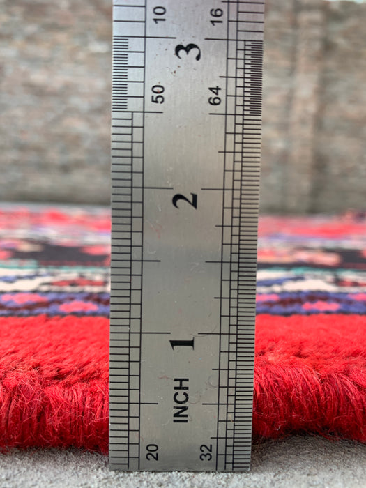 Handgemaakt Perzisch wollen karpet 213x305 - Rood, blauw & ivoor traditioneel Perzisch tapijt met medaillon - Exacte afmeting 315 cm x 216 cm - KBHM-1032
