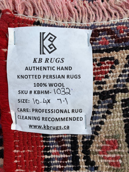 Handgemaakt Perzisch wollen karpet 213x305 - Rood, blauw & ivoor traditioneel Perzisch tapijt met medaillon - Exacte afmeting 315 cm x 216 cm - KBHM-1032