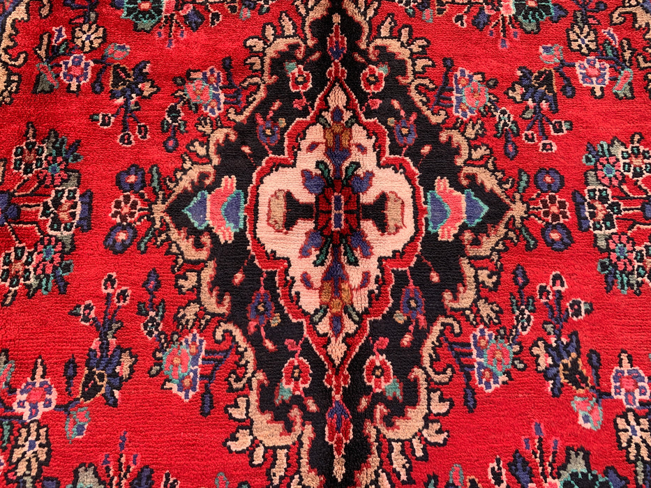 Handgemaakt Perzisch wollen karpet 213x305 - Rood, blauw & ivoor traditioneel Perzisch tapijt met medaillon - Exacte afmeting 315 cm x 216 cm - KBHM-1032