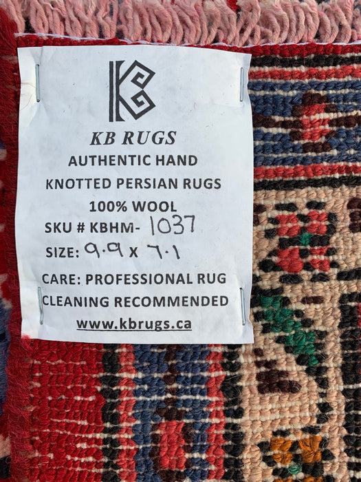 Handgemaakt Perzisch wollen vloerkleed 215x300 cm - Rood, blauw en ivoor traditioneel medaillon Perzisch stijl kleed - Exacte afmeting 297 cm x 216 cm - KBHM-1037