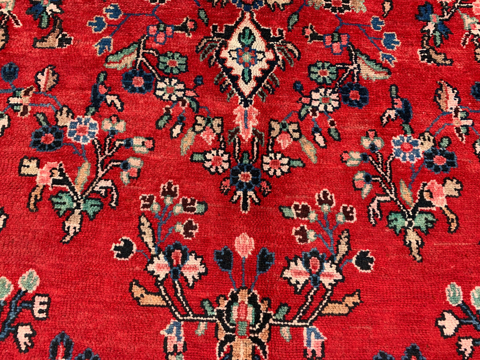 KBHM-1079 Handgeknoopt Perzisch wollen tapijt – 353 cm x 264 cm Rood, blauw & ivoor traditioneel vloerkleed