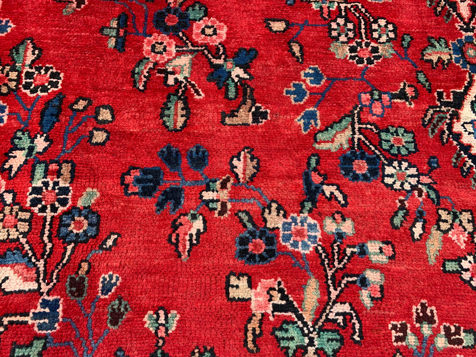 KBHM-1079 Handgeknoopt Perzisch wollen tapijt – 353 cm x 264 cm Rood, blauw & ivoor traditioneel vloerkleed