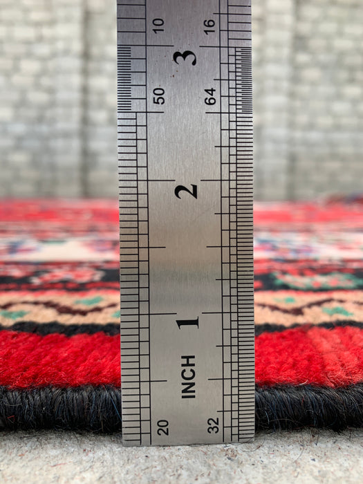 KBHM-1079 Handgeknoopt Perzisch wollen tapijt – 353 cm x 264 cm Rood, blauw & ivoor traditioneel vloerkleed