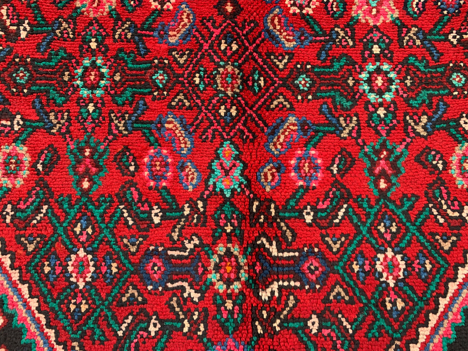 Handgeweven Perzisch wollen vloerkleed 213x305 cm - Rood, blauw & ivoor traditioneel Perzisch stijl vloerkleed - Exacte afmetingen 305 x 213 cm - KBHM-1091