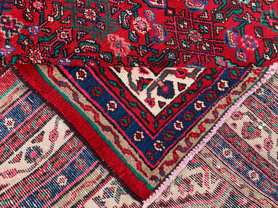 Handgeweven Perzisch wollen vloerkleed 213x305 cm - Rood, blauw & ivoor traditioneel Perzisch stijl vloerkleed - Exacte afmetingen 305 x 213 cm - KBHM-1091