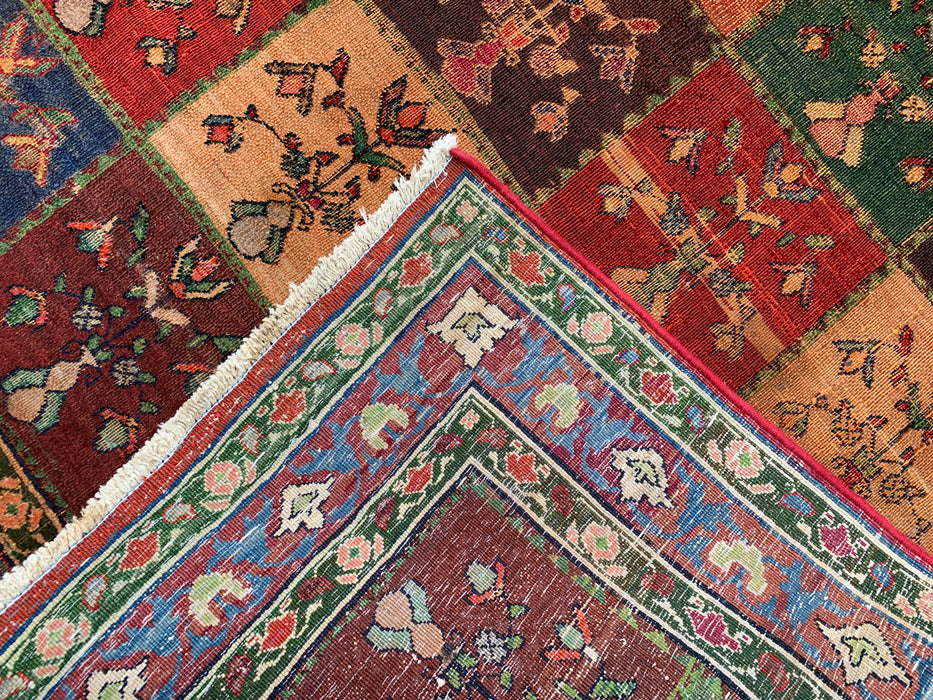 Hand-Knotted Persian Wool Rug 4'5 x 6'7 Multicolor Garden Panel Design | KBHM-1115