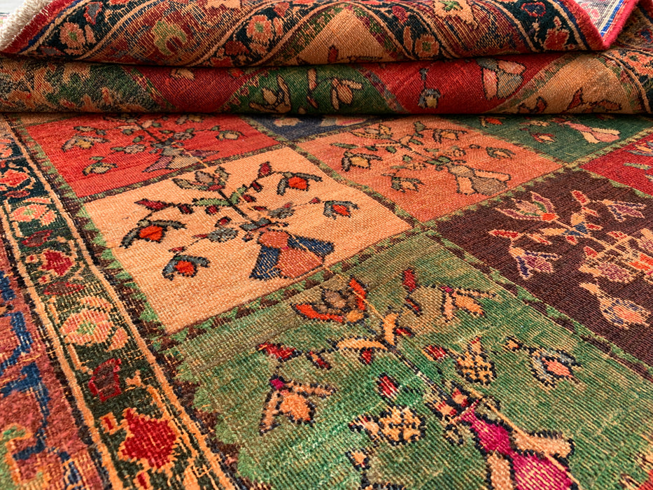 Hand-Knotted Persian Wool Rug 4'5 x 6'7 Multicolor Garden Panel Design | KBHM-1115