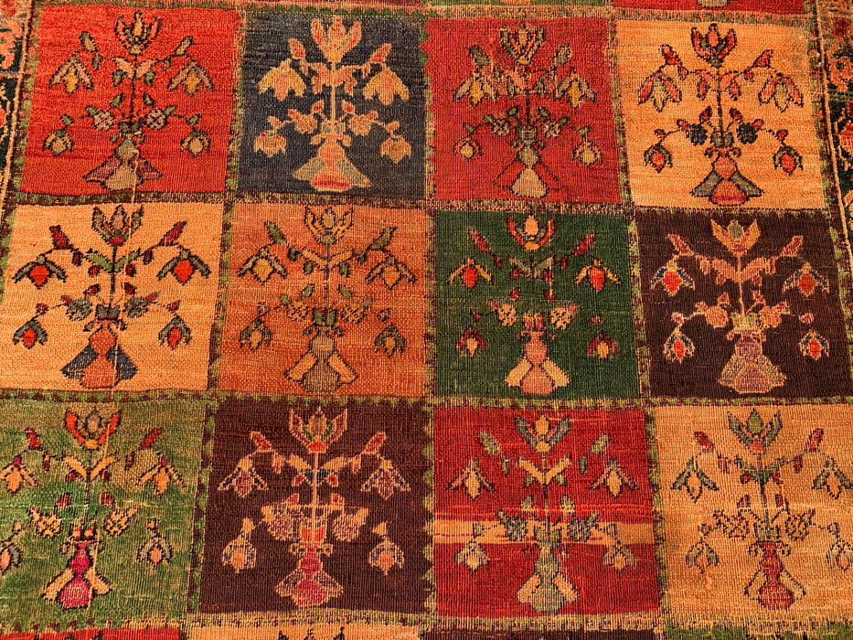 Hand-Knotted Persian Wool Rug 4'5 x 6'7 Multicolor Garden Panel Design | KBHM-1115