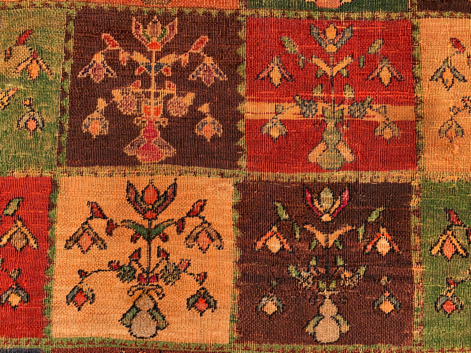 Hand-Knotted Persian Wool Rug 4'5 x 6'7 Multicolor Garden Panel Design | KBHM-1115