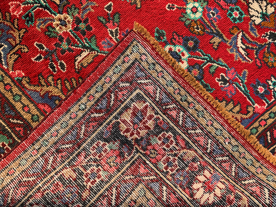 9'10 x 7'0 Rood Blauw Handgeknoopt Perzisch Wollen Tapijt – KBHM-1122