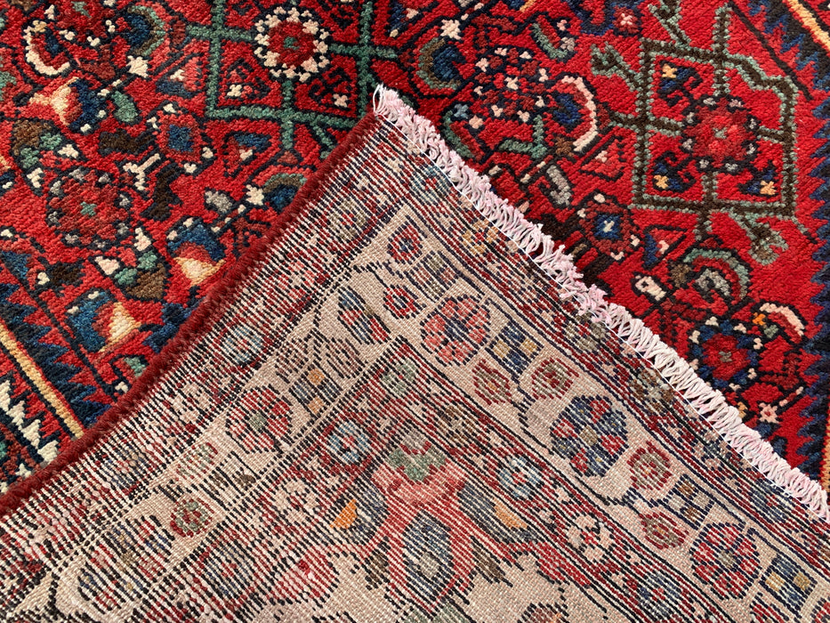 Handgeknoopt Perzisch loper tapijt 315 x 107 cm Rood Ivoor Wollen Vloerkleed | KBHM-1124