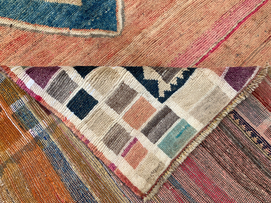 Handgemaakt Perzisch wollen vloerkleed 7x10 - Veelkleurig geometrisch kleed in Perzische stijl - Exacte afmeting 6'6" x 9'6" - KBHM-1134