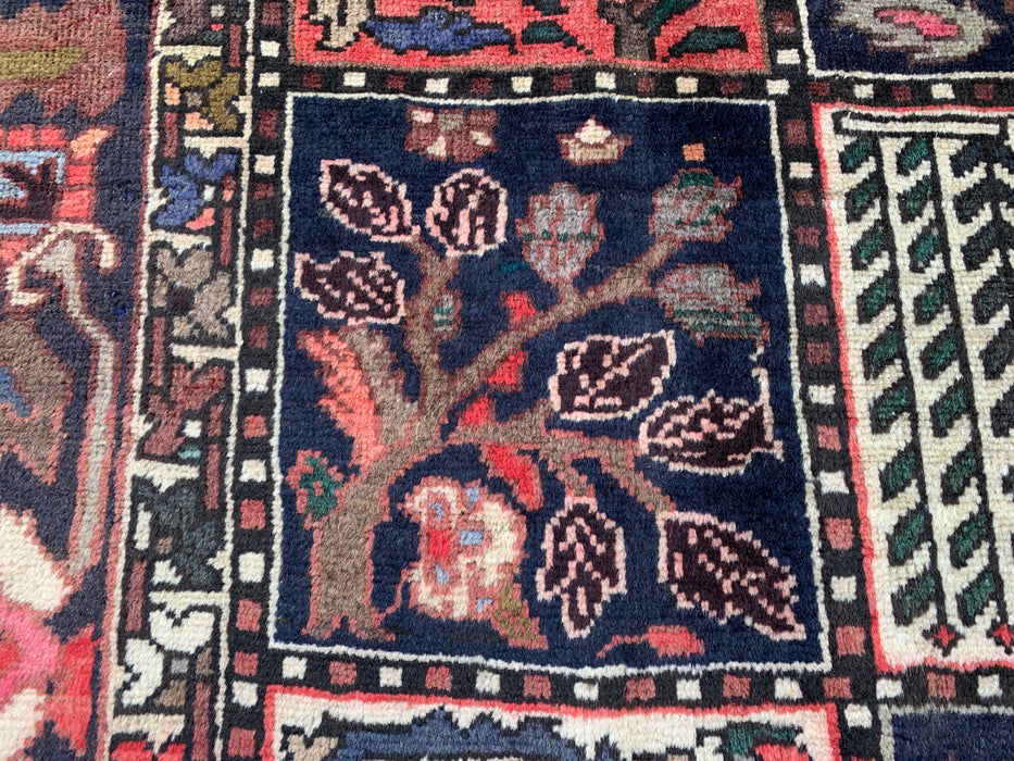 Handmade Persian Wool Area Rug 7x10 - Multicolor Garden Panel Persian Style Rug - Exact Size 10'1" x 6'8" - KBHM-1141