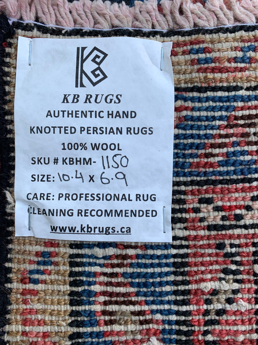 Handgeweven Perzisch wollen vloerkleed 213x305 cm - Rood, blauw, ivoor & oudroze traditioneel medaillon Perzisch stijl kleed - Exacte afmeting 315 cm x 206 cm - KBHM-1150