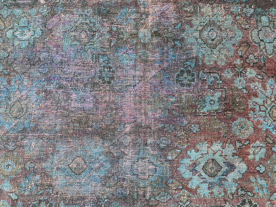 KBHM-1160 Handgeknoopt Perzisch wollen tapijt – 279 x 170 cm vintage verweerd blauw, taupe & mauve karpet