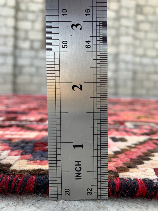 Handgeknoopt Perzisch wollen vloerkleed 8'8 x 5'9 Roze tribaal medaillon vloerkleed - KBHM-1168