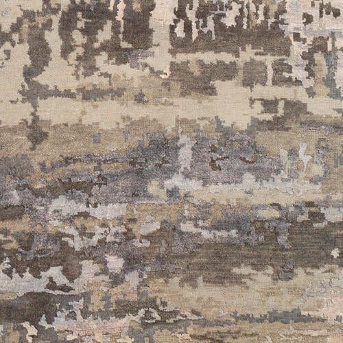 Arte Handgemaakt Wollen & Viscose Vloerkleed — Grijs / Taupe | RTE-2303 - performance