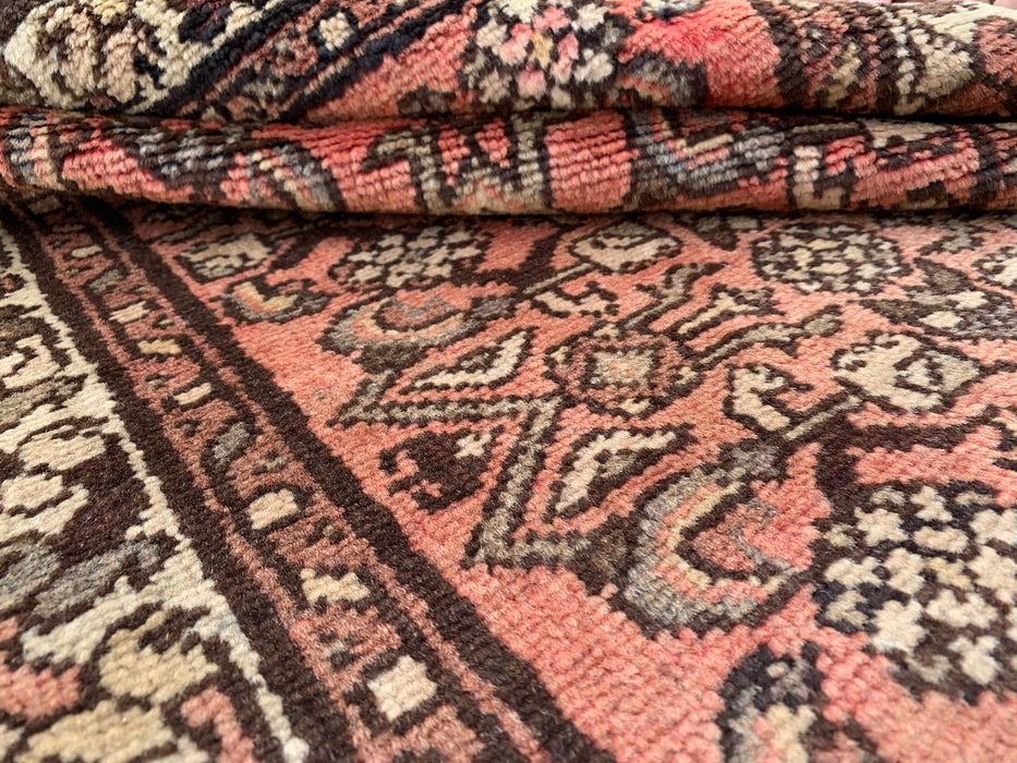 Handgeknoopt Perzisch wollen tapijt - 89 x 56 cm - Roze, bruin & ivoor | KBHM-1196