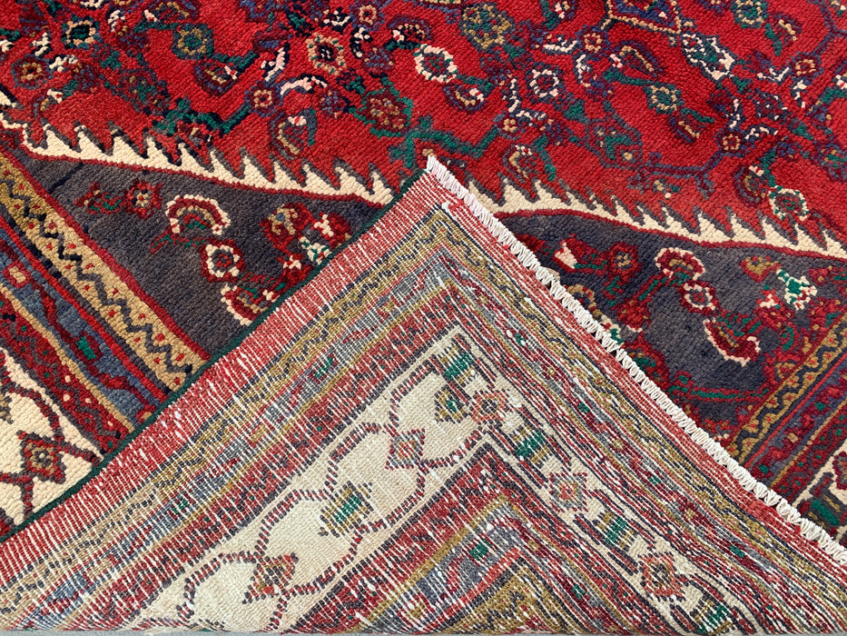 Handgeknoopt Perzisch wollen tapijt 284 x 221 cm rood geometrisch medaillon tapijt - kbhm-1208