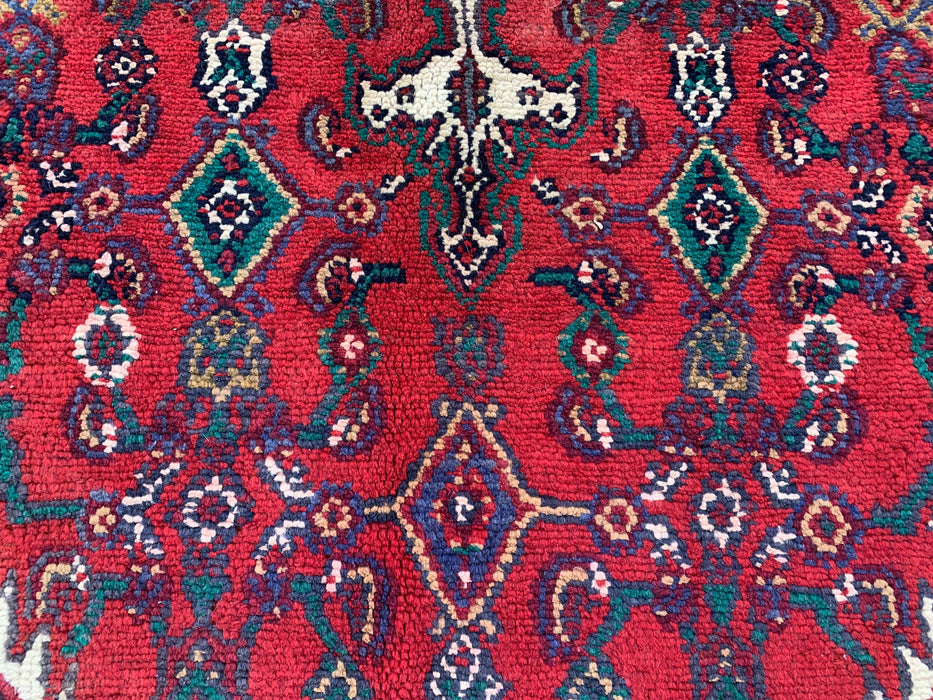 Handgeknoopt Perzisch wollen tapijt 284 x 221 cm rood geometrisch medaillon tapijt - kbhm-1208