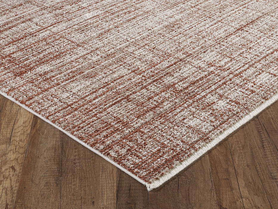 5'X8' Hoogwaardig modern abstract vloerkleed van polyester - grijs/ivoor (machinaal geweven) (kopie)