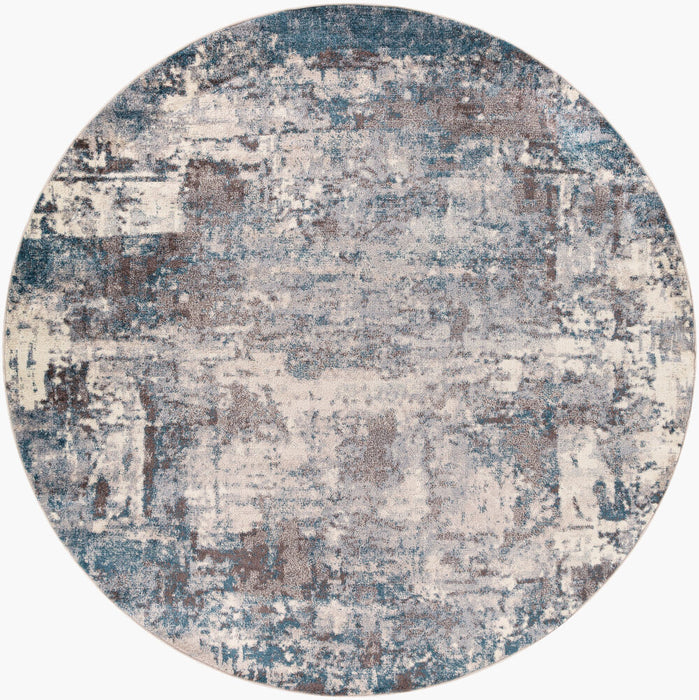 Ankara Machinaal Geweven Vloerkleed — Beige / Blauwgroen | AKR-2307