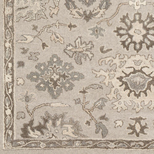 Caesar Handgemaakt Wollen Vloerkleed — Grijs / Taupe | CAE-1197