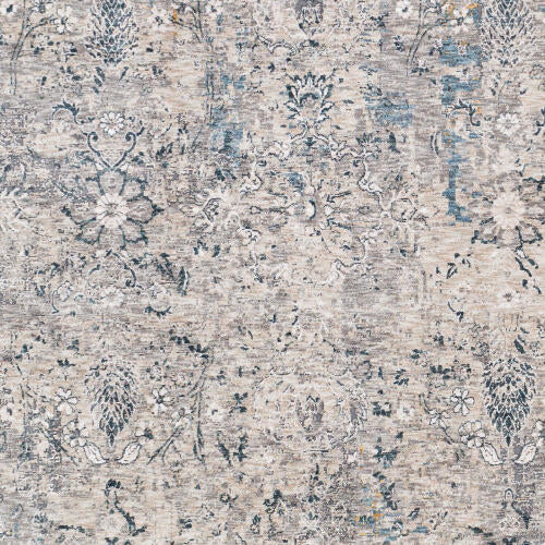 Livabliss Cardiff machinaal geweven vloerkleed — Blauw / Grijs / Ivoor | CDF-2300