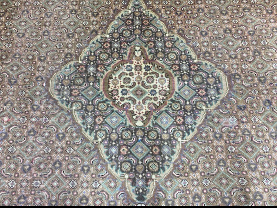 7'x10' Hand-Knotted Persian Green/Burgundy Area Rug – KB Rugs