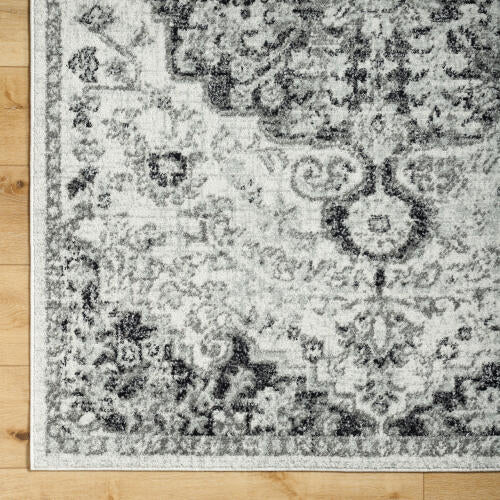 Livabliss Harput Machinaal Geweven Vloerkleed — Grijs / Ivoor | HAP-1061