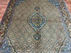 7'x10' Hand-Knotted Persian Beige/Teal Area Rug – KB Rugs 