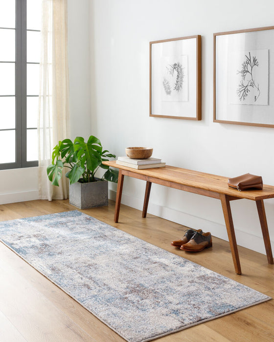 Ankara Machinaal Geweven Vloerkleed — Beige / Blauwgroen | AKR-2307