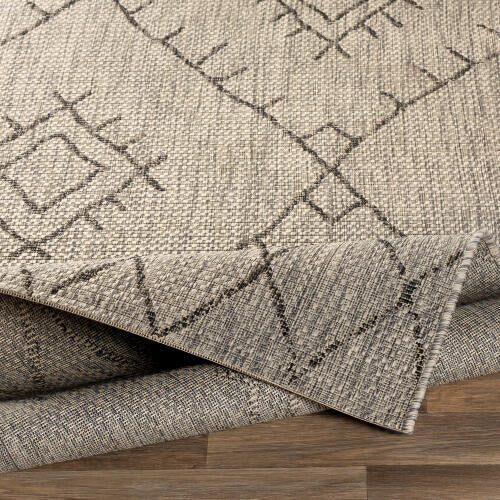 Livabliss Eagean Machine Woven Rug — Taupe / Charcoal | EAG-2328 - construction