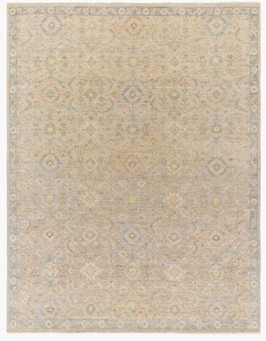 Anatolia handgeknoopt vloerkleed — Denim / Lichtbeige | ANY-2307