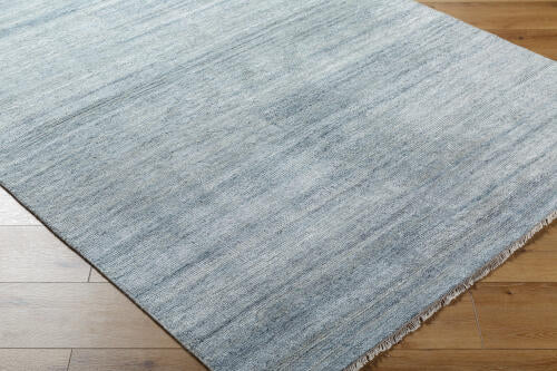 Epic Handgemaakt Wollen Vloerkleed — Metallic Zilver / Haverkleur | EPI-2301