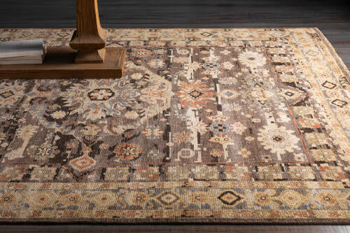 Cappadocia Handmade Wool Rug — Charcoal / Rust Multi | CPP-5029